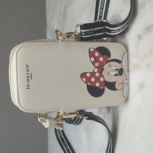 Disney X Skinnydip London Minnie Mouse Beige Cross Body Bag with Strap
